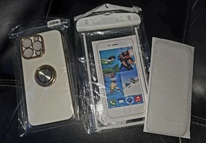 iPhone 14 Pro Max Bundle- Glass Screen Protector, Case, Waterproof Pouch - Picture 1 of 4