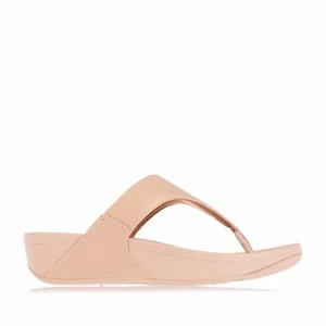 Sandalias para mujer Fit Flop Lulu con puntera brillante en color crema - Imagen 1 de 6
