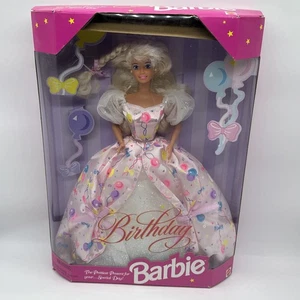1996 Mattel Birthday Barbie Blonde Doll 15998 NRFB NIB SEALED - Picture 1 of 13