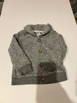 Carter's Sweater Toddler Boys 18 Months Gray Shawl Collar Cardigan  Knit - Image 1 of 4