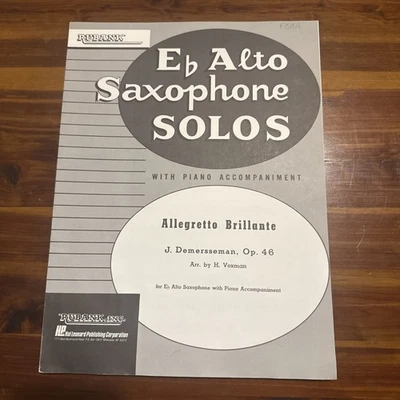 Allegretto Brillante By J. Demersseman Alto Saxophone & Piano Music HL04476941 - Image 1 of 3