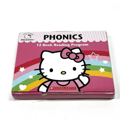Hello Kitty 12 Book Phonics Reader Set Learn To Read Scholastic Books - Image 1 of 3