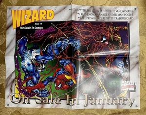 1993 WIZARD MAGAZINE 18 VELENO / UOMO RAGNO / CARNAGE POSTER PROMO (EX) BART SEARS - Foto 1 di 2