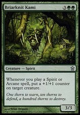 1x FOIL Briarknit Kami Saviors of Kamigawa MtG Magic Green Uncommon 1 x1 Card
