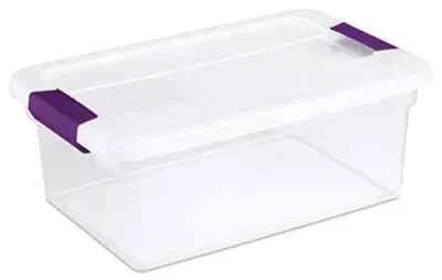STERILITE 17531712 15-Quart ClearView Latch Box Storage Tote Containers - Image 1 of 4