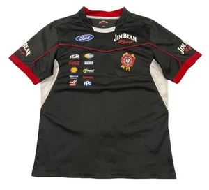 JIM BEAM RACING Top Shirt V8 Supercars Sponsors Logos Mesh Panels Men's Size S - Picture 1 of 15