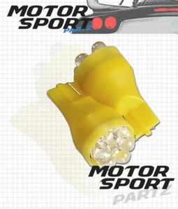 T15 Wedge Yellow 5 LED Signal Light Bulb x2 904 909 915 - Foto 1 di 3