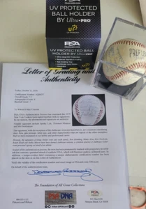NY Yankees 1973 Team Signed Baseball PSA COA Thurman Munson Stottlemyre - Picture 1 of 11
