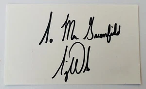 Tiger Woods Signed Autographed 3x5 Card Beckett BAS Letter Early Vintage Sig - Picture 1 of 2