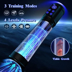 Vacuum Penis Pump for Male ED Enhancement Erectile Enlargement Penis Enlarger BG - Picture 1 of 18