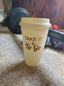 Travel Coffee Cup Tumbler 16oz Take it To Go BPA Free & Dishwasher Safe - Picture 1 of 6