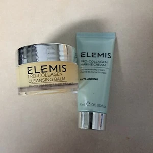 Elemis Cleansing Balm .7oz & Anti Aging Marine Cream .3oz NEW - Picture 1 of 7