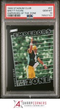 1999 STADIUM CLUB EMPERORS OF THE ZONE BRETT FAVRE PACKERS PSA 10 F3714309-101