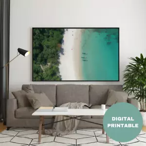 Sea Beach Landscape Canvas Wall Art Prints Art Wall Decor Poster - Picture 1 of 1