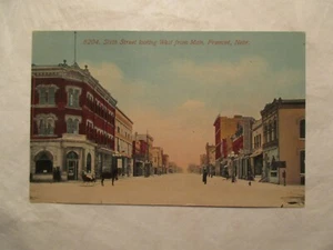 Fremont Nebraska Sixth Street vom Main NE Postkarte - Bild 1 von 2