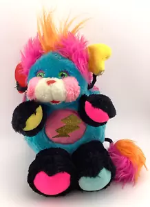 Vintage 1985 Popples "Punkster" Plush Stuffed Animal (Missing Guitar) - Picture 1 of 8