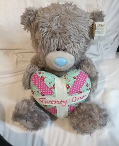 Me To You Tatty Teddy Grey Large Plush Soft Toy Bear Twenty one - Rare Collect