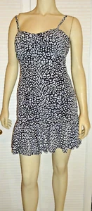 NEU Michael Kors Minikleid Gr. 0 Gepard schwarz & weiß gerafft ärmellos $ 225. - Bild 1 von 21