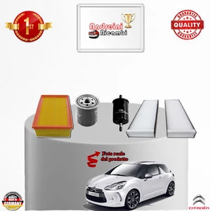 KIT TAGLIANDO 4 FILTRI CITROEN DS3 1.2 VTI 60KW 82CV DAL 2013 -> - Foto 1 di 2