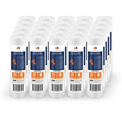 Grooved Sediment Water Filter 5 Micron 10" x 2.5" size 25 PACK  by Aquaboon - Image 1 of 4