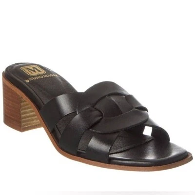 NWOB Bruno Magli Aria Block Heel Slide Sandal Black Size 9.5 - Image 1 of 4