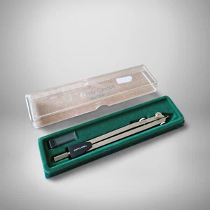 RARE Vintage Faber-Castell Ultra T 174102 drafting compass in Box Germany 1980s - Foto 1 di 16