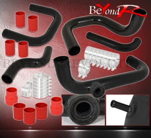 For 92-95 Civic Eg6 D-Series Turbo Aluminum Piping Bov Adapter Red Coupler+Clamp - Picture 1 of 1