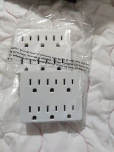 JUEGO DE 2 DUPLICADORES DE GRIFO DE PARED DE 6 SALIDAS: SKU #15SF HOGAR INTELIGENTE - NUEVO - Imagen 1 de 2