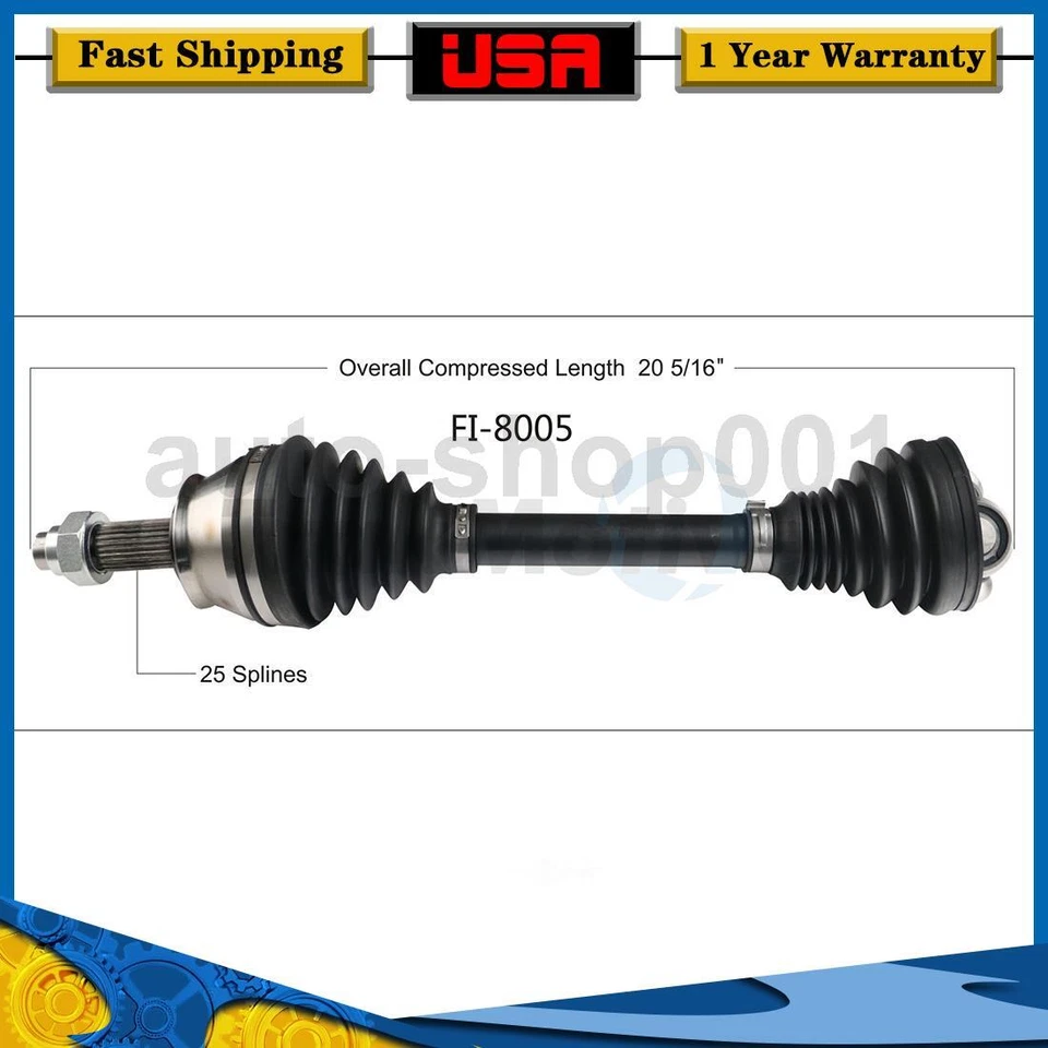 Eje delantero izquierdo CV eje articulado para Fiat 500L 1.4L 2017 2016 2015 2014 Foto 1 de 1