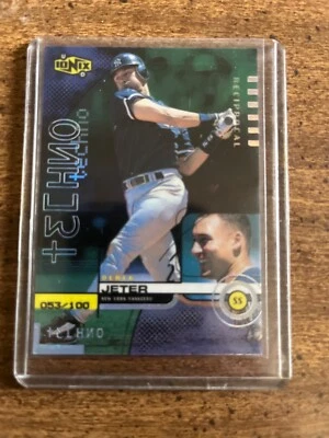 Derek, Jeter, techno refractor   IONIX 53/100 reciprocal Rare - Image 1 of 2