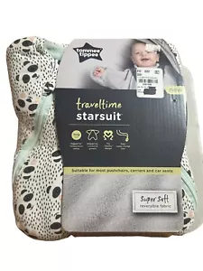Tommee Tippee Traveltime Starsuit Baby Wrap Reversible OEKO-TEX Approved Panda - Picture 1 of 3