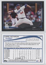 2014 Topps Update Black /63 Chris Withrow #US-274 Rookie RC