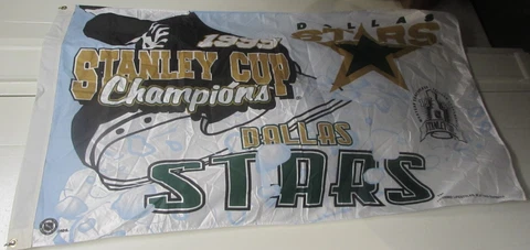 1998-99 Dallas Stars (NHL) - Stanley Cup Champion Used Flag (34" x 60") Cover