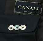 Canali Men's Blue Nail head 100% Rayon From Bamboo Sport Coat Blazer Size 44R