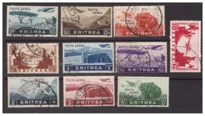 ERITREA 1936 - AFRIKANISCHE THEMEN LUFTPOST - GEBRAUCHTE SERIE - Bild 1 von 1