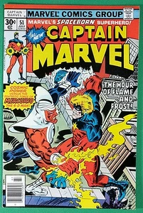 Capitana Marvel (1968) #51 en estado bastante bueno/casi nuevo (9,0) vs Mercurio 4-D Man - Imagen 1 de 1