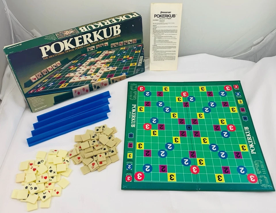 1983 Pokerkub Game by Pressman Complete in Great Condition FREE SHIPPING - Image 1 of 4