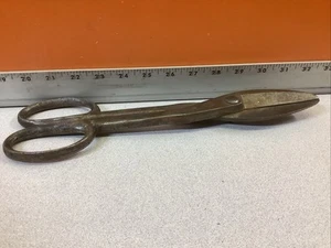 Vintage R. Heinisch 12” CRUCIBLE STEEL SHEARS, TIN SNIPS SHEET METAL SHEARS - Picture 1 of 10