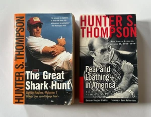 HUNTER S. THOMPSON Great Shark Hunt & Fear Loathing in America | 2 Paperback LOT - Picture 1 of 20