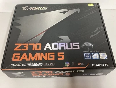 Gigabyte Z370 AORUS Gaming 5 Motherboard Intel Z370 LGA1151 DDR4 ATX 2xM.2 HDMI - Image 1 of 4