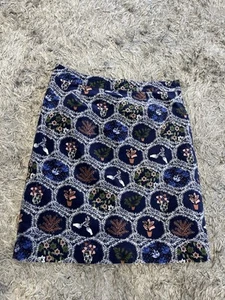 White Stuff Velvet Floral Short Skirt Size UK 10 - Picture 1 of 3