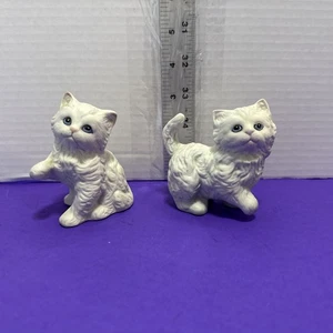 Kittens Homco Set di 2 statuine vintage Homco gatto persiano bianco vintage - Foto 1 di 14