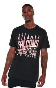 New Atlanta Falcons Mens Angled Short Sleeve Tee NFL "Team Apparel" Medium - Picture 1 of 6