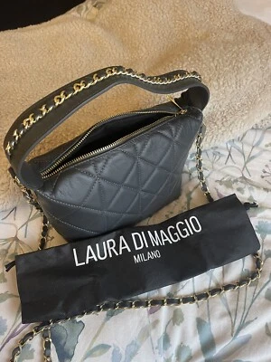 Bolso Laura di Maggio smog gris cadena dorada Foto 1 de 4