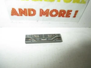 Lego - 1x Tile Plate Plaque Lisse 1x4  Silver Copper Circuitry Pattern 2431px2 - Picture 1 of 1