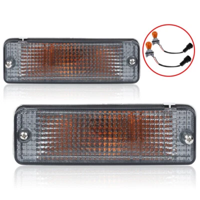 Fit For 84-89 Toyota Pickup Smoked Front Parking Turn Signal Corner Lights — 第 1/4 张图片