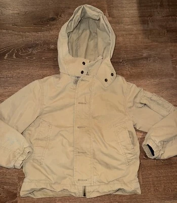 Abrigo Chaqueta Gap Niños Caqui Talla Pequeña, 6-7 Cremallera Abotonada Foto 1 de 4