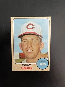 1968 TOPPS #405 TOMMY HELMS CIN REDS— CREASE FREE💥*** (wph) - Picture 1 of 2