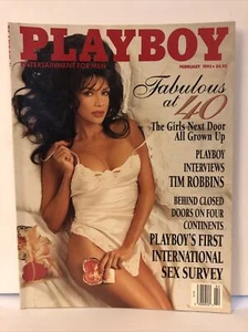 Feb 1995 Playboy mit Centerfold & Einlagen Vintage Erwachsenenmagazin - Bild 1 von 6