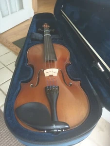 4/4 Carlo Robelli Violmaster P-107 Violin/A Breton Bow/Case Nice Intl Sale - Picture 1 of 9